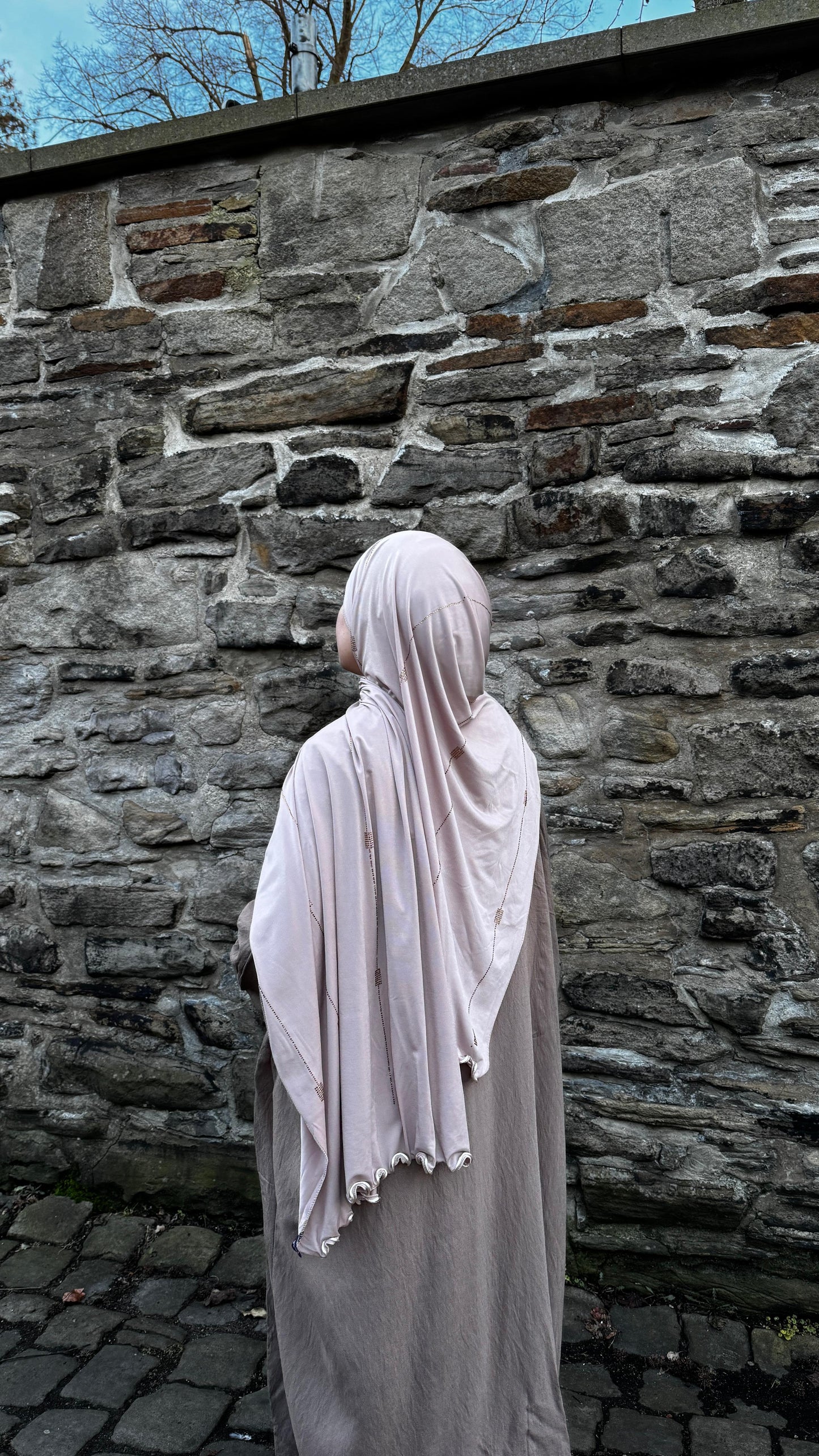 Premium Jersey Line Diamond Beige