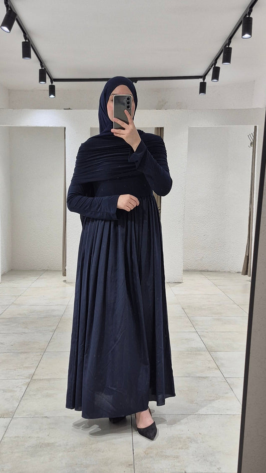 Abendkleid - marienblau