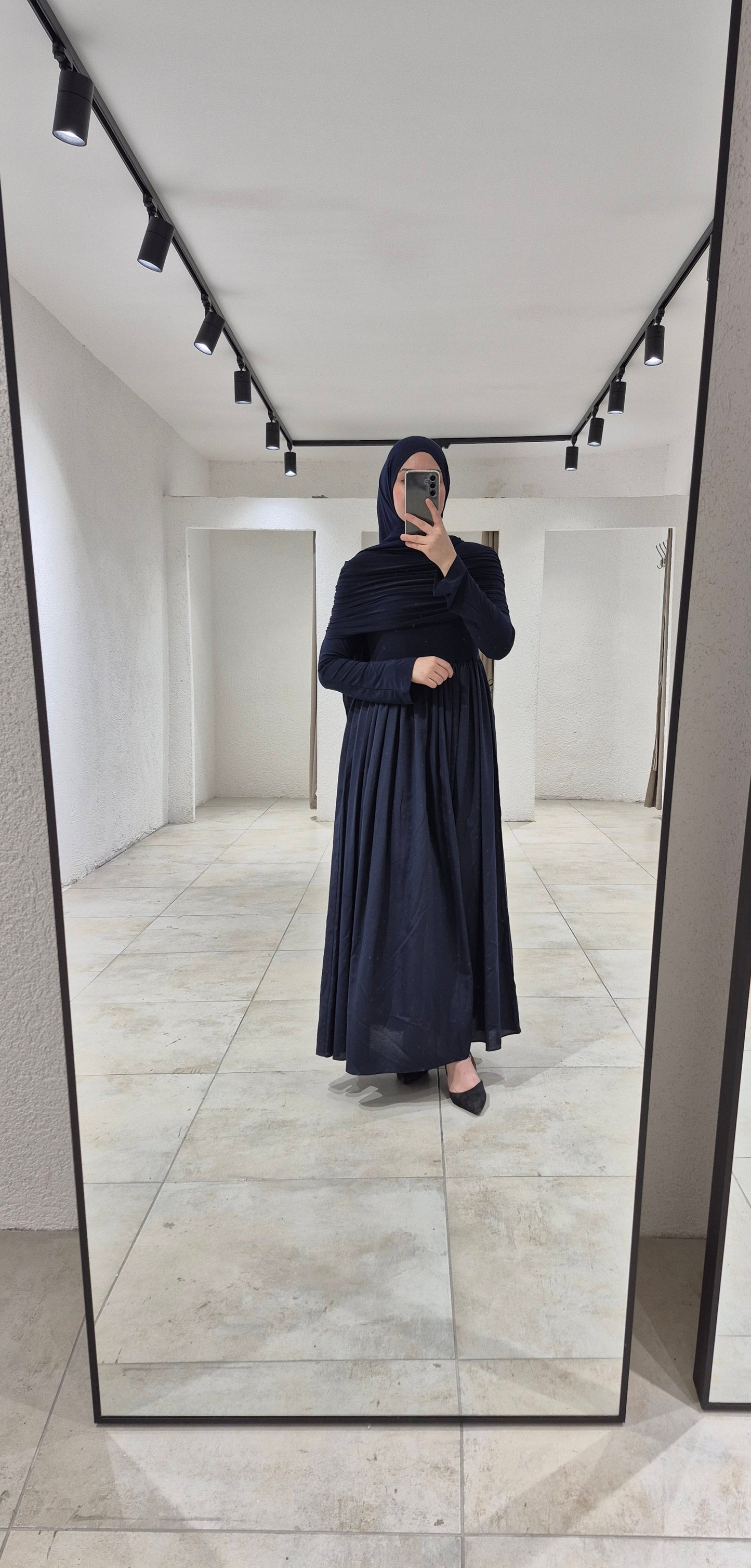 Abendkleid - marienblau