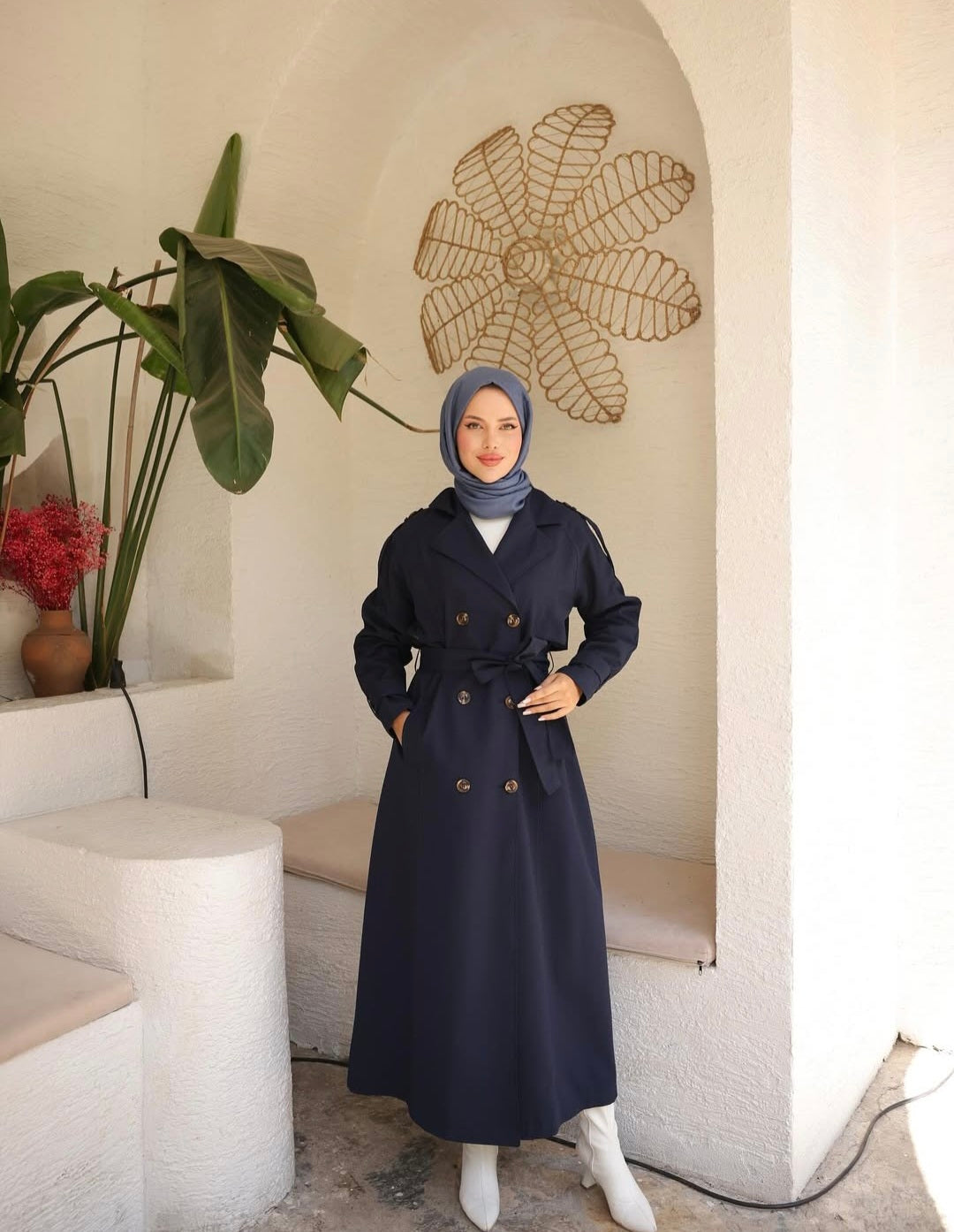 Trenchcoat Marineblau